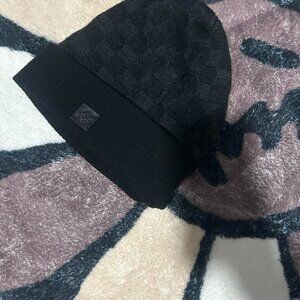 Louis Vuitton lv graphite damier checkered beanie